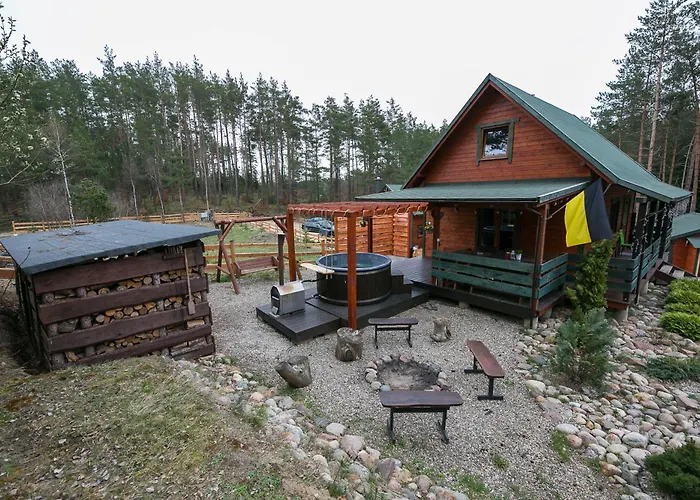 Caloroczny Jeleniowka Na Kaszubach Z Balia Na Wylacznosc,wspolny Basen I Bilard Z Domkiem Sowka - Ostrowite Lesna Dolina Prázdninový dům *