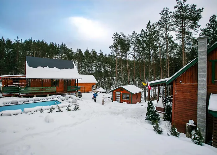 Caloroczny Jeleniowka Na Kaszubach Z Balia Na Wylacznosc,wspolny Basen I Bilard Z Domkiem Sowka - Ostrowite Lesna Dolina Prázdninový dům