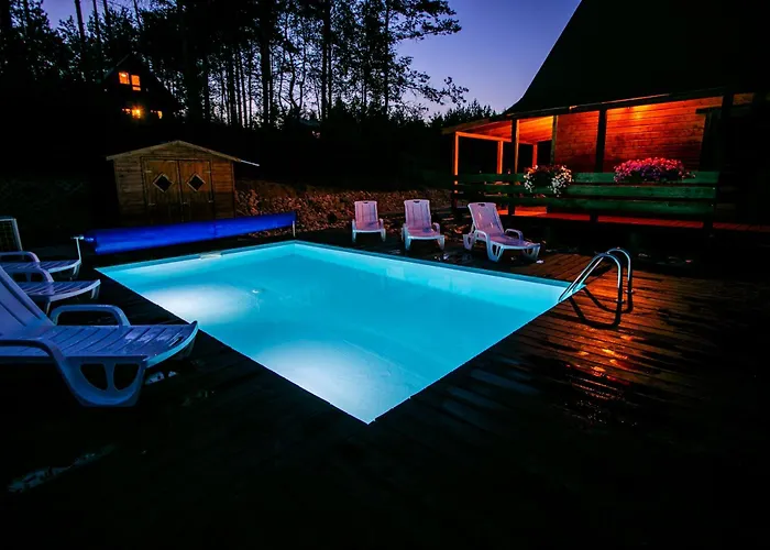 Prázdninový dům Caloroczny Jeleniowka Na Kaszubach Z Balia Na Wylacznosc,wspolny Basen I Bilard Z Domkiem Sowka - Ostrowite Lesna Dolina