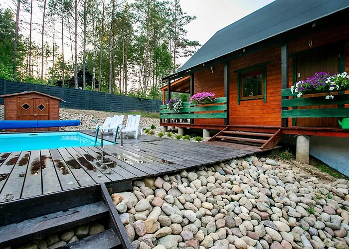 Caloroczny Jeleniowka Na Kaszubach Z Balia Na Wylacznosc,wspolny Basen I Bilard Z Domkiem Sowka - Ostrowite Lesna Dolina Prázdninový dům *