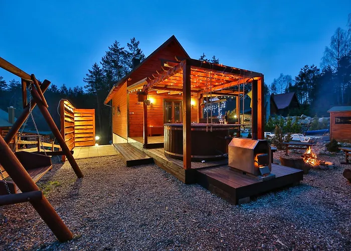 Caloroczny Jeleniowka Na Kaszubach Z Balia Na Wylacznosc,wspolny Basen I Bilard Z Domkiem Sowka - Ostrowite Lesna Dolina Prázdninový dům Sulęczyno