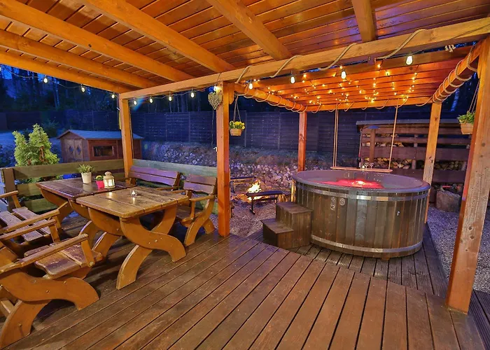 Caloroczny Jeleniowka Na Kaszubach Z Balia Na Wylacznosc,wspolny Basen I Bilard Z Domkiem Sowka - Ostrowite Lesna Dolina Sulęczyno