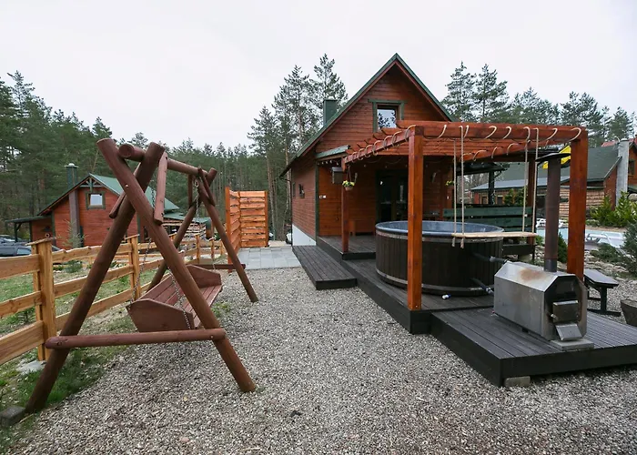 Prázdninový dům Caloroczny Jeleniowka Na Kaszubach Z Balia Na Wylacznosc,wspolny Basen I Bilard Z Domkiem Sowka - Ostrowite Lesna Dolina *