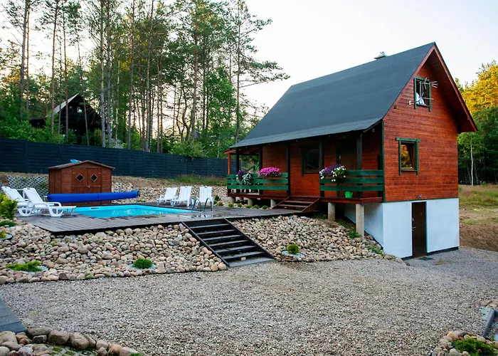 Prázdninový dům Caloroczny Jeleniowka Na Kaszubach Z Balia Na Wylacznosc,wspolny Basen I Bilard Z Domkiem Sowka - Ostrowite Lesna Dolina Sulęczyno